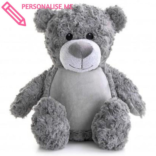 Personalised Teddy Bear Grey