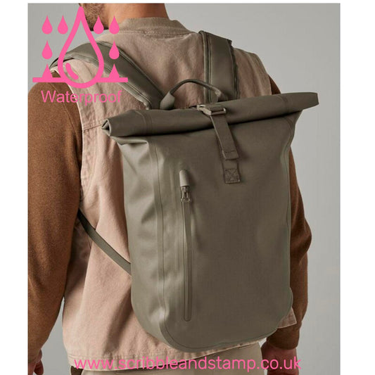 Scribble Waterproof Roll Top Backpack Lite