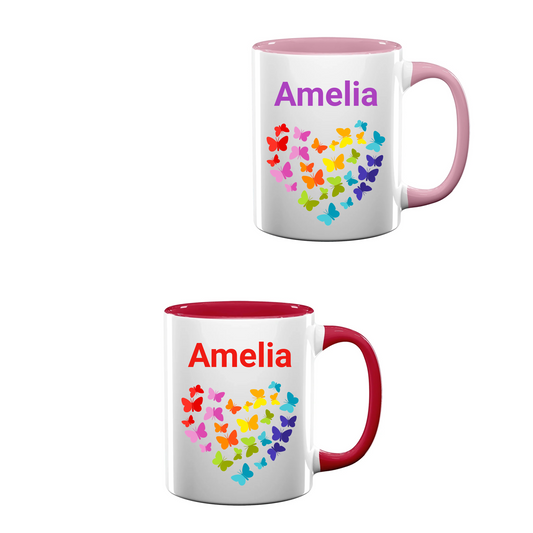 Heart & Name Mug - 11oz