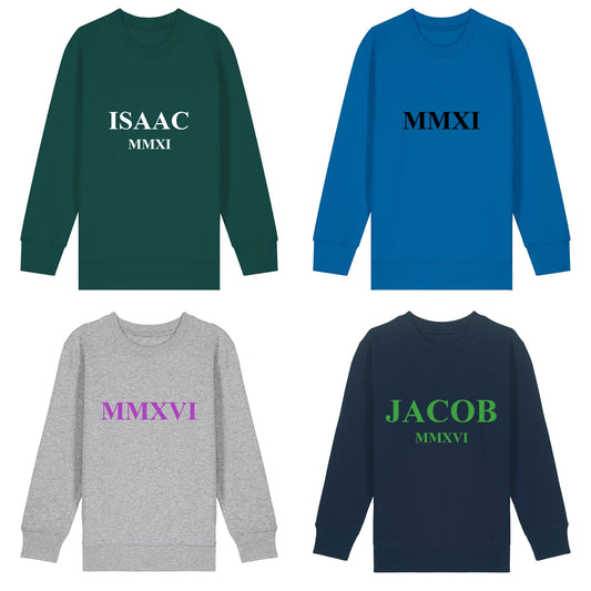 Premium Children's Roman Numerals Sweatshirt